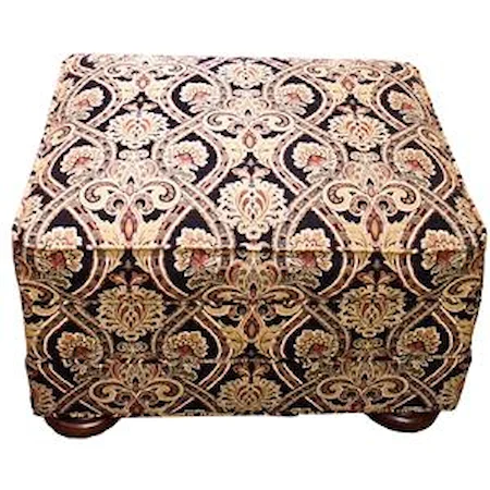 Storage Ottoman with Bun Feet